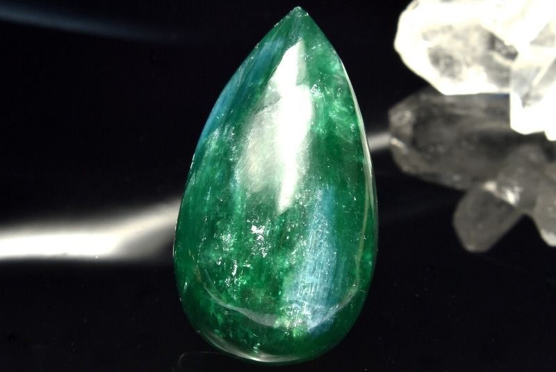 １点物 AAA高発色 共生 カイヤナイトインフックサイト 38x21mm ドロップ ルース パワーストーン 天然石 _PC6860