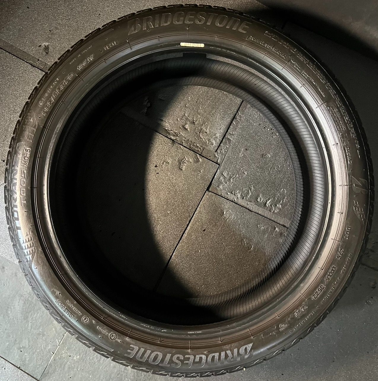  製 約7 5分山 ブリヂストン トランザ TURANZA T 005 MO S B SILENT 285 35 R 20 1本 h_637 20インチ サマータイヤ ノーマルタイヤ