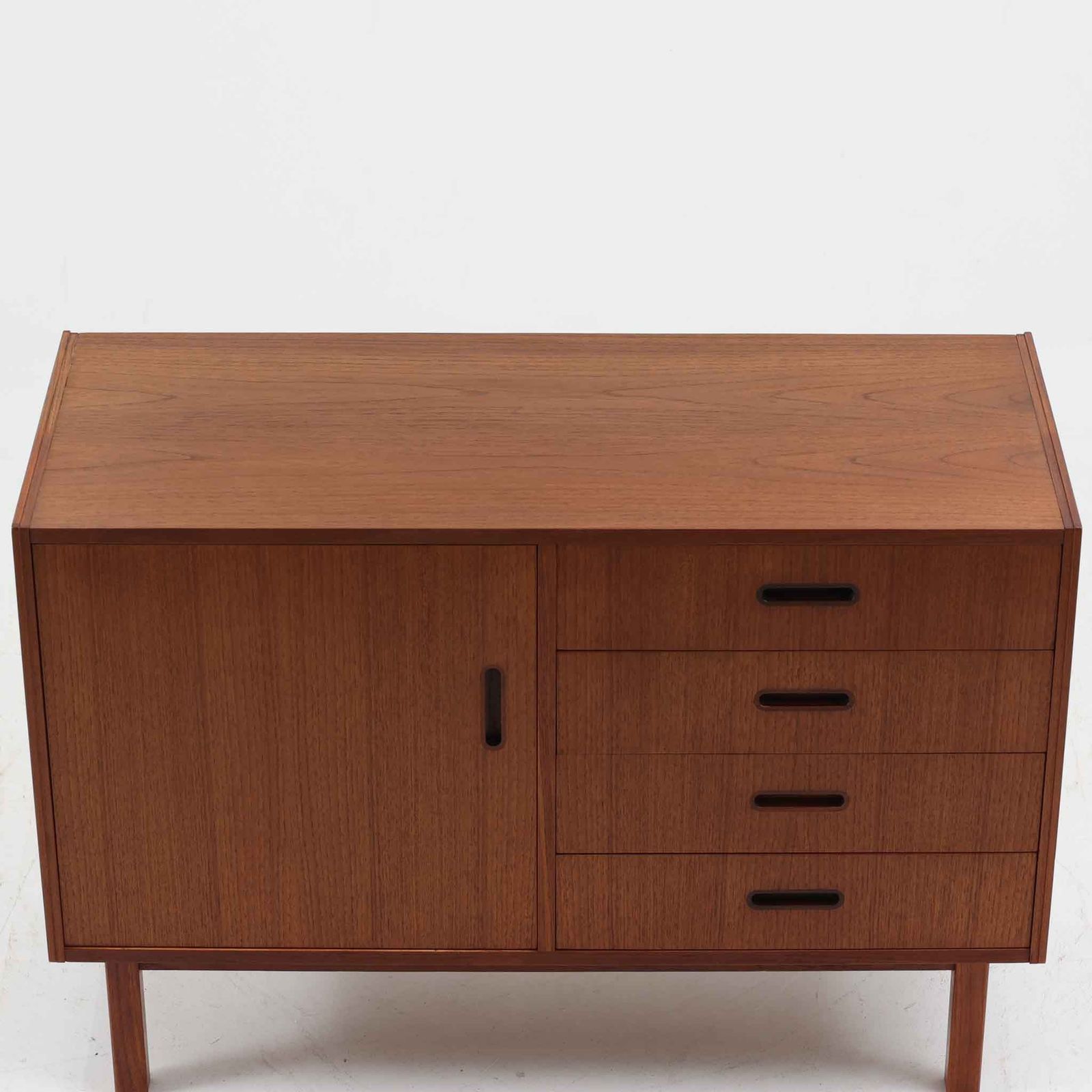 ディスプレイシェルフ チーク 幅100cm スウェーデン製 北欧ビンテージ家具 収納家具 本棚 キャビネット 木製 DK18149 MARWIL-DEMENAGEMENTS_CH