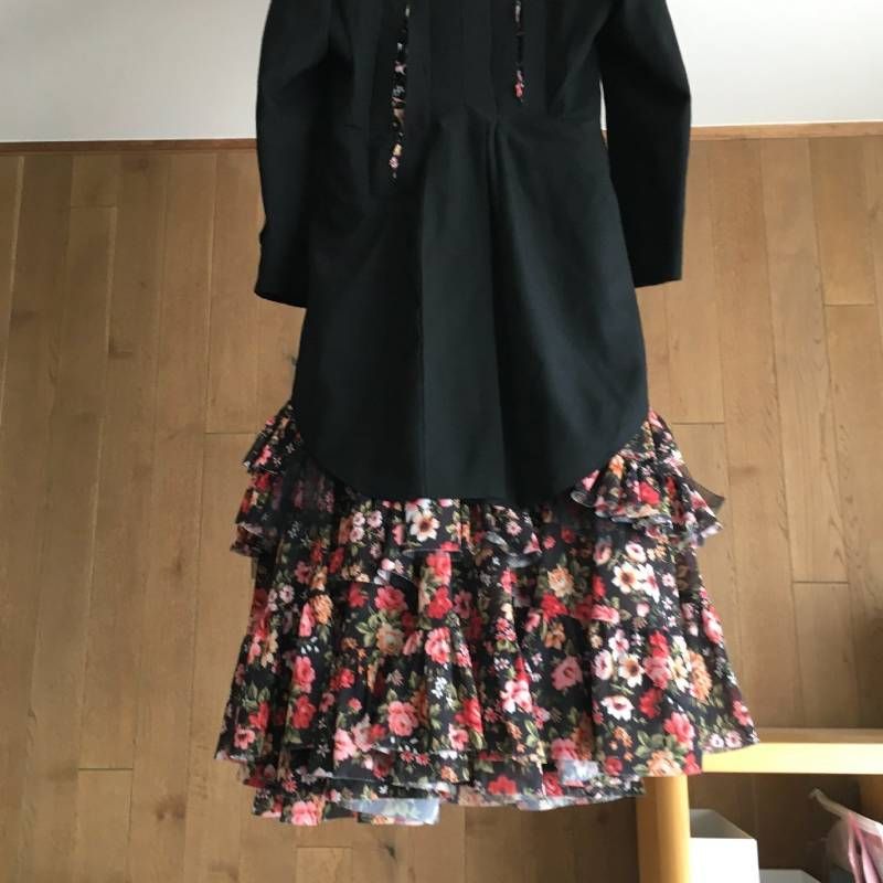 極美品 AD2018 COMME des GARCONS コムデギャルソン フローラル ドレス