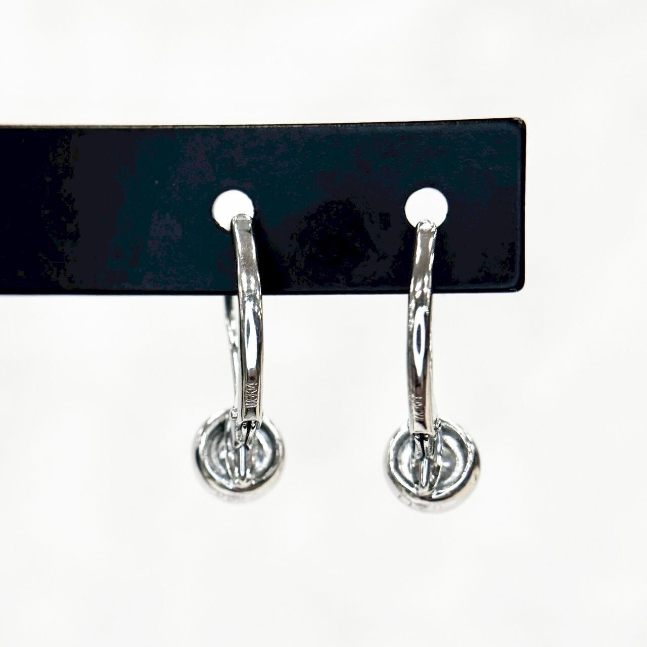 Pt900 K14WG 天然 ダイヤモンド 計0.543ct ピアス - メルカリ