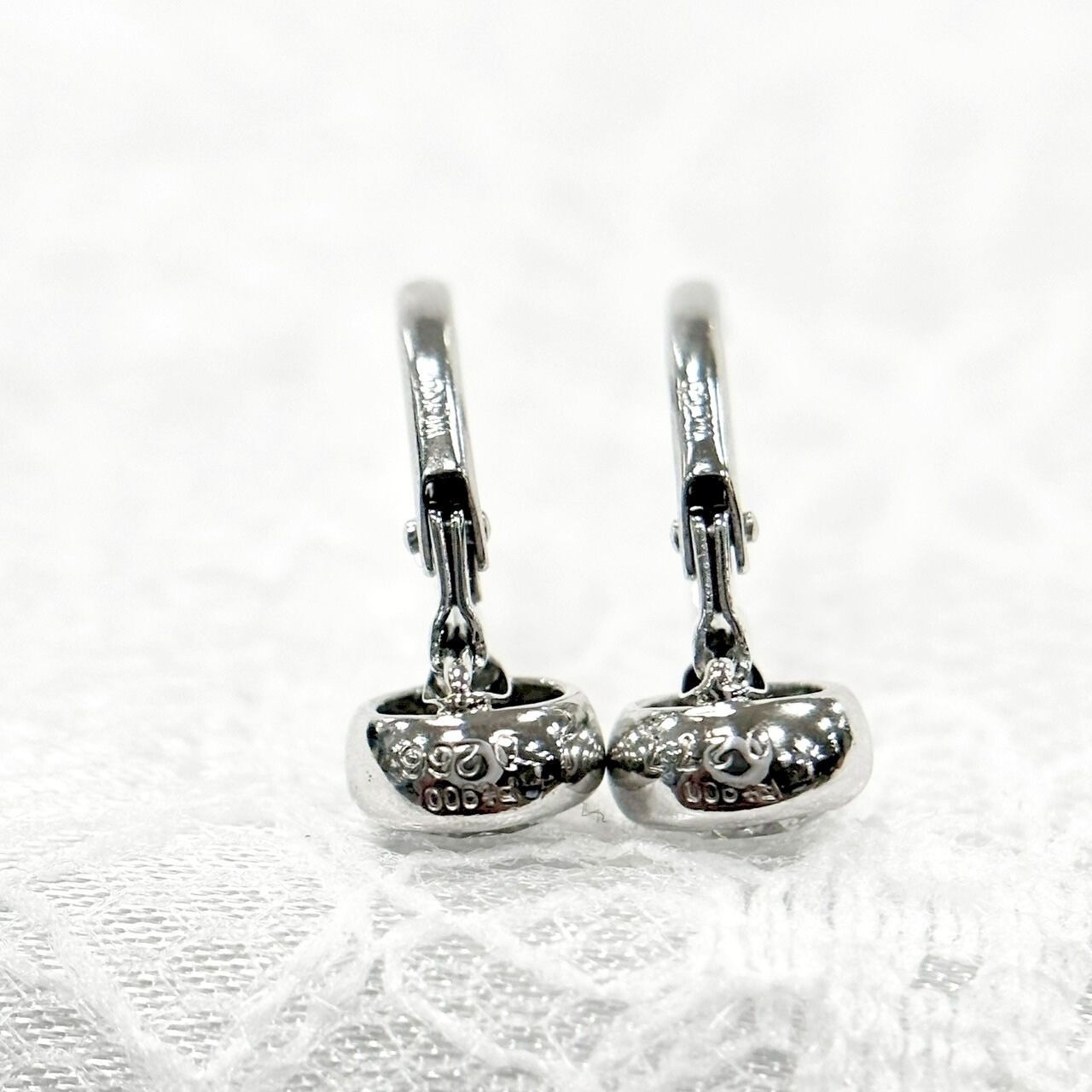 Pt900 K14WG 天然 ダイヤモンド 計0.543ct ピアス - メルカリ