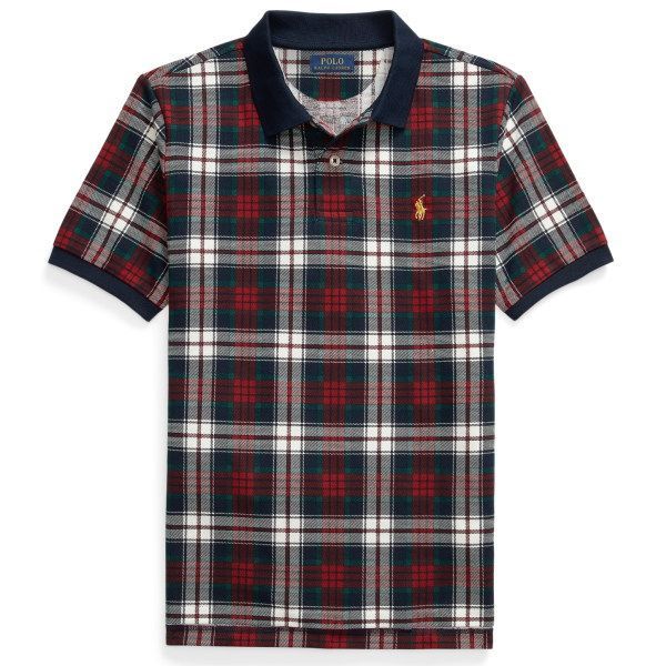 ラルフローレン 半袖チェック柄ポロシャツ