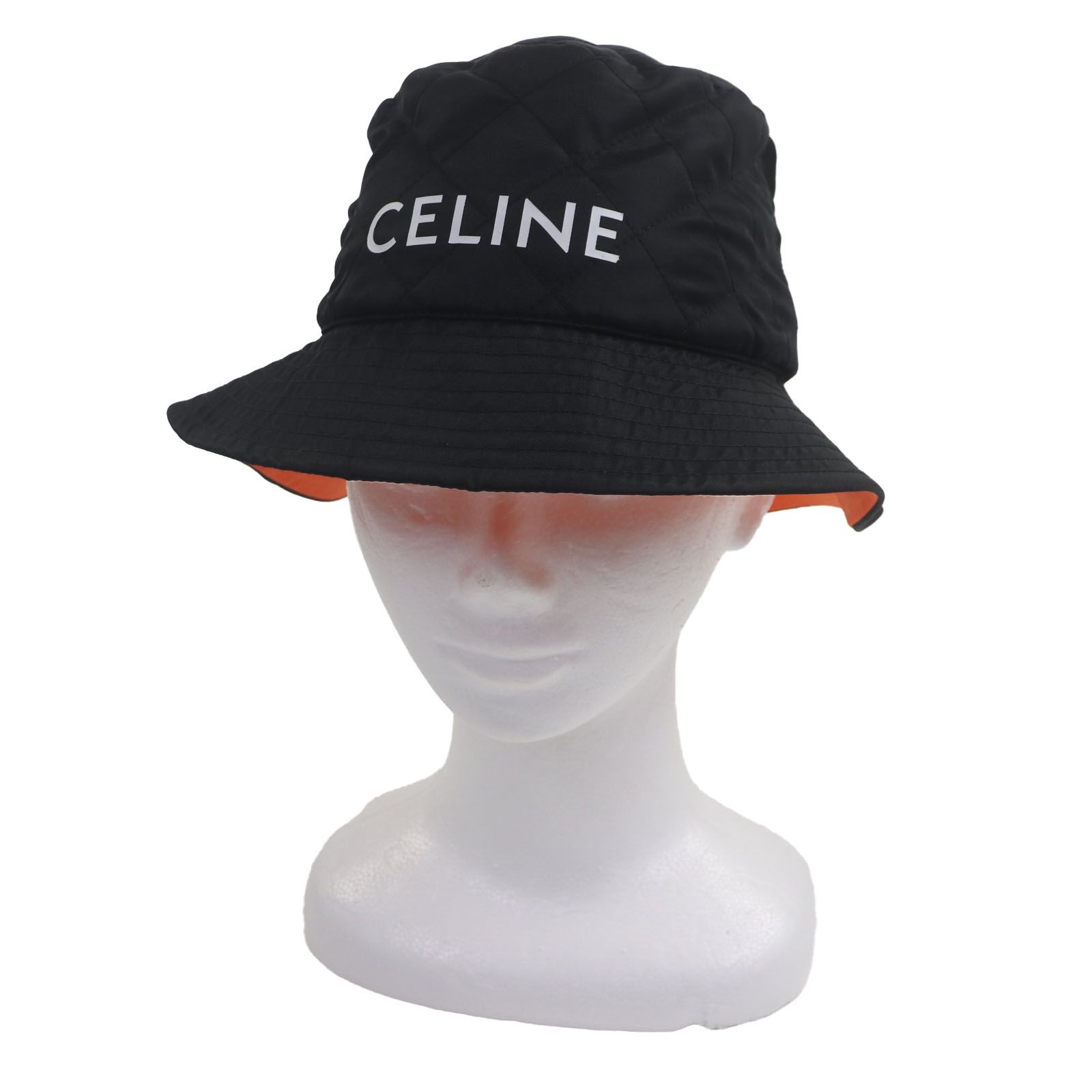 極美品▽CELINE セリーヌ 2AUB0930C ロゴプリント キルティング 中綿