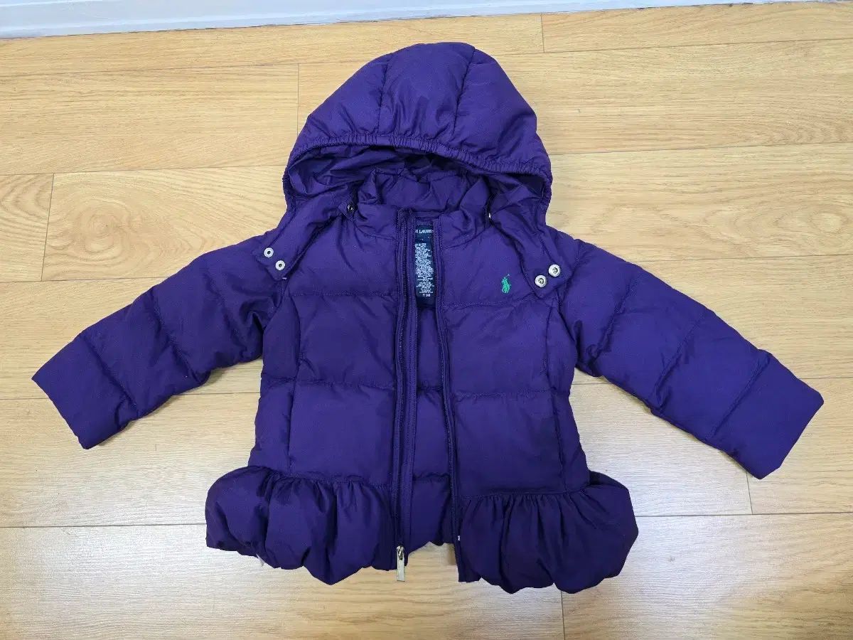 ラルフローレン フリル裾 ダウン パファー