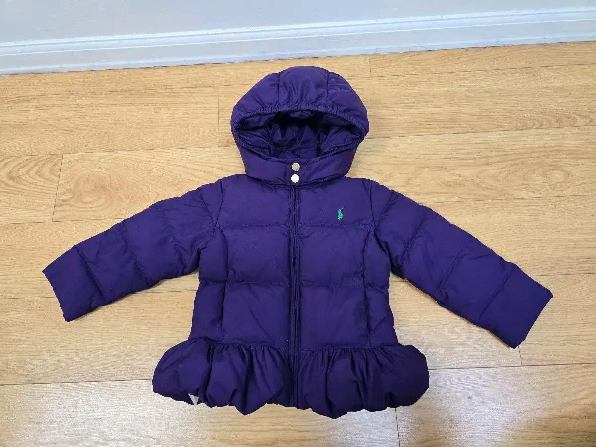 ラルフローレン フリル裾 ダウン パファー