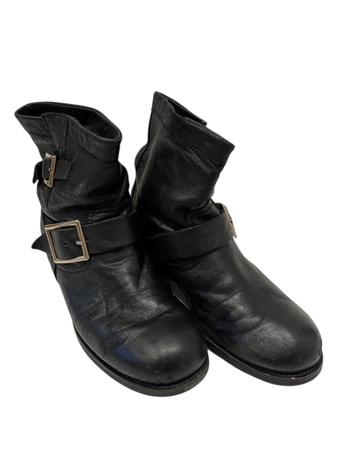 Z1562JIMMY CHOO ジミーチュウ エンジニアブーツ バイカーブーツ