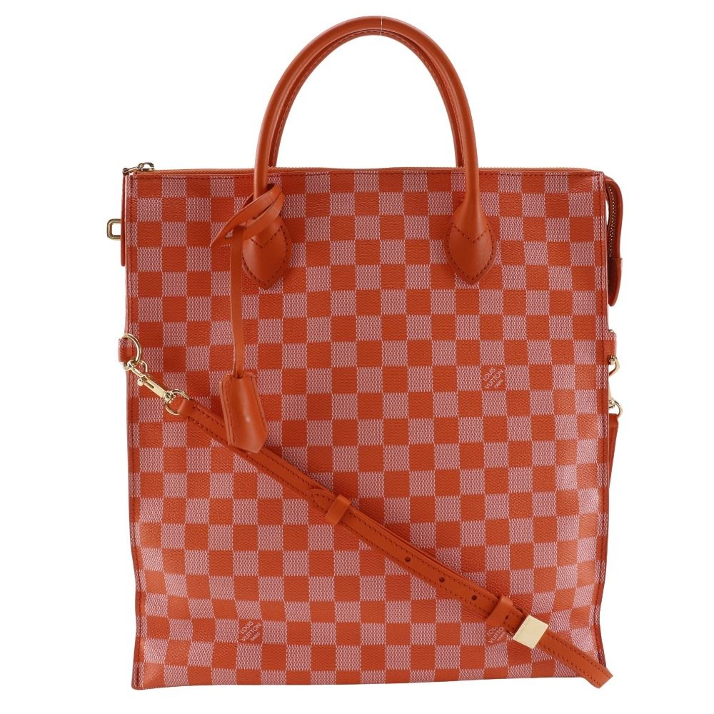 【7月30日に初値下げ！】 LOUIS VUITTON ルイ ヴィトン モビール トートバッグ 2WAYショルダー N41304 ダミエキャンバス ピモン オレンジ TJ3163 レディース ハンドバッグ 新作入荷中。