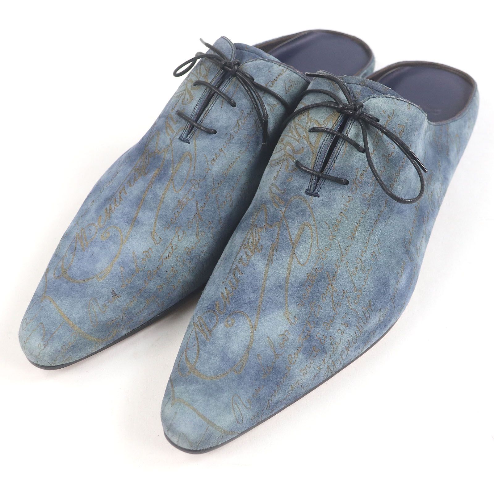 未使用品□Berluti ベルルッティ スウェードレザー カリグラフィ  