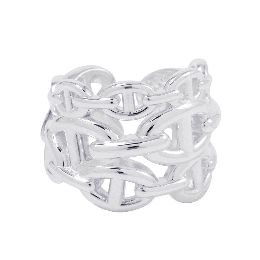 エルメスシルバーリングサイズ58 HERMES エシャペ 58 エルメス