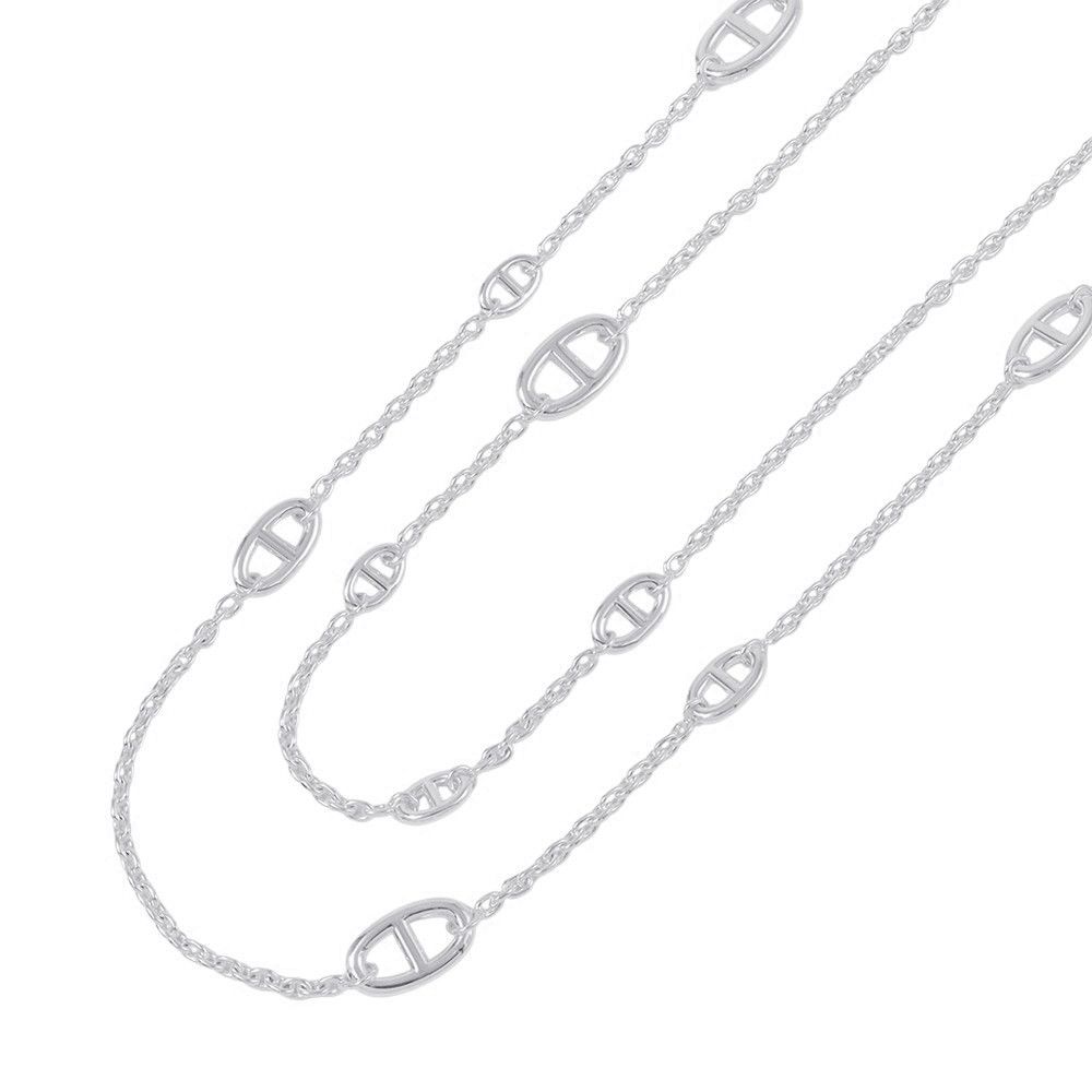 エルメス ネックレス シェーヌダンクル ファランドール SV925シルバー HERMES ロングネックレス ジュエリー