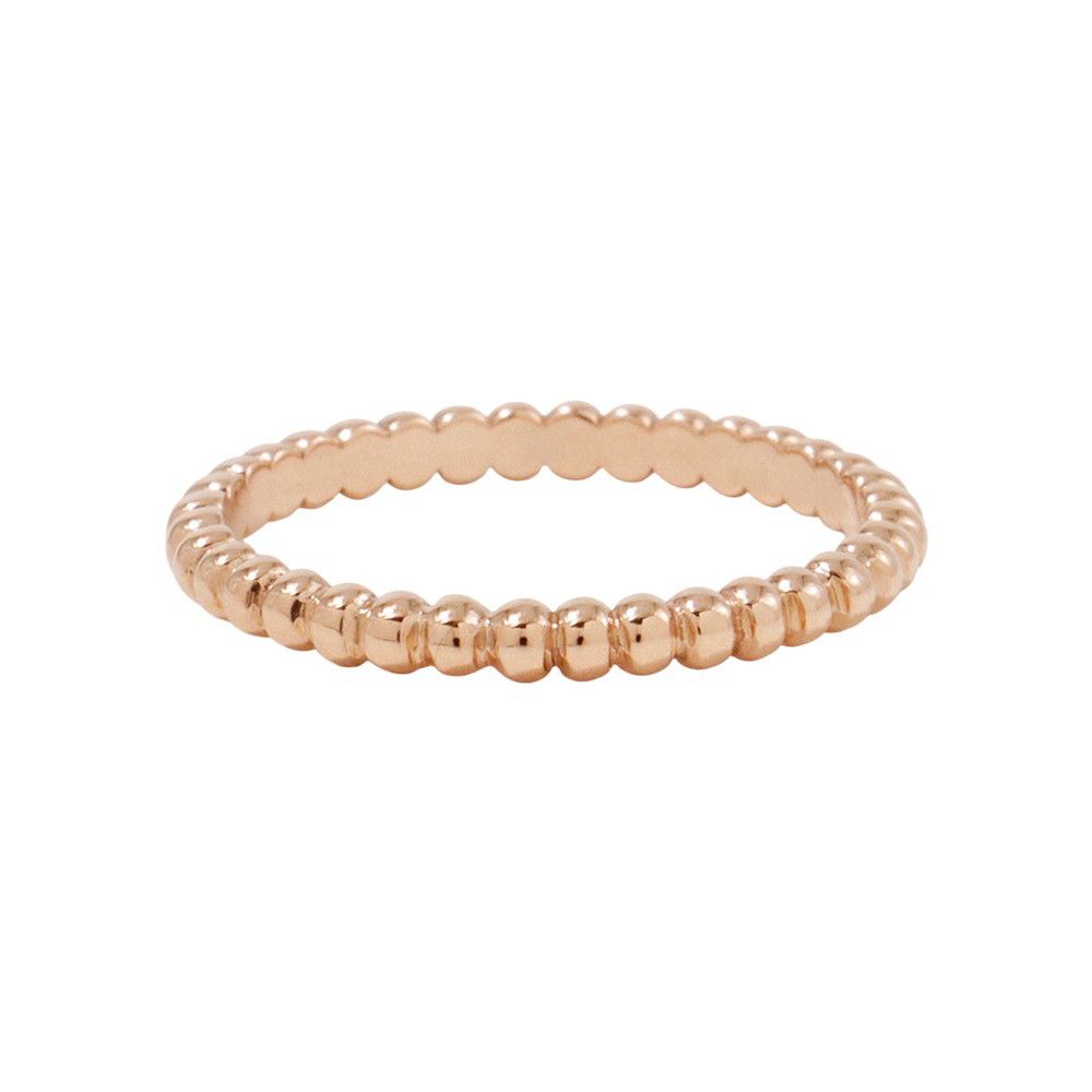 ヴァンクリーフ＆アーペル リング ペルレ K18PGピンクゴールド サイズ