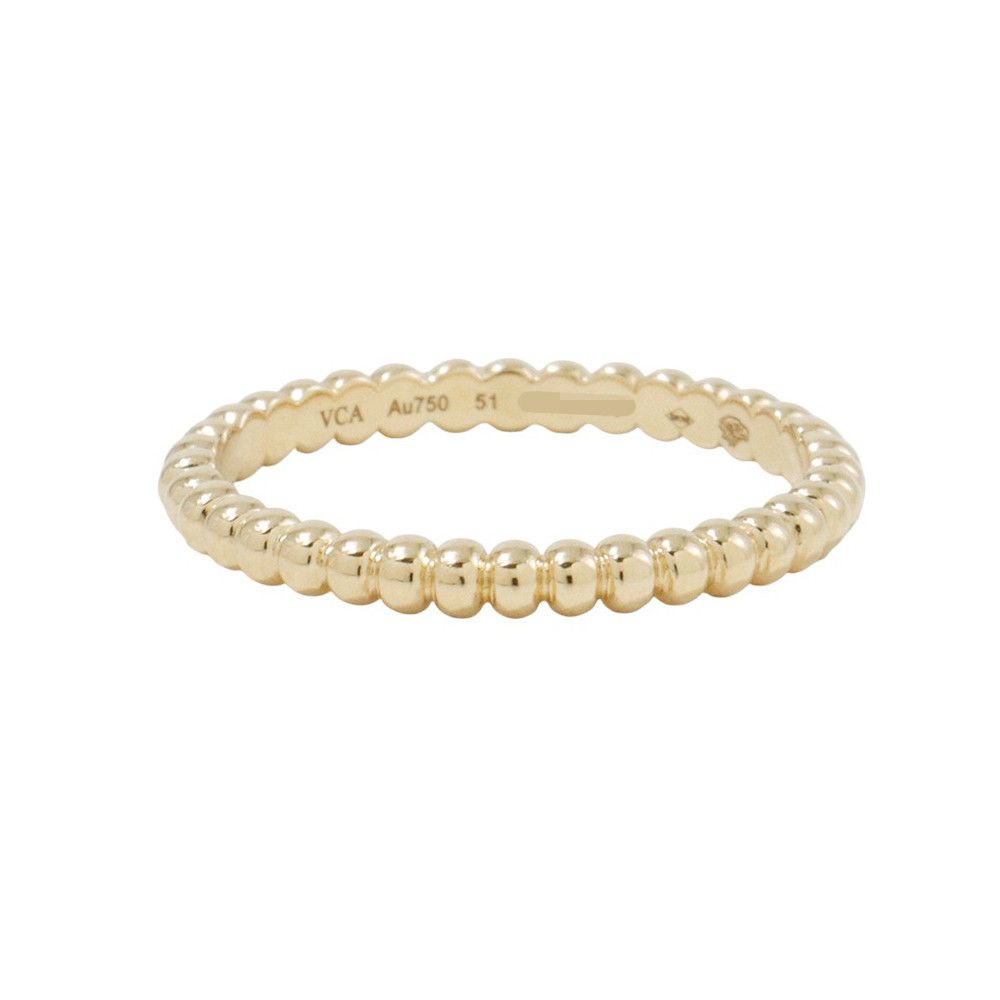 ヴァンクリーフ&アーペル リング ペルレ K18YGイエローゴールド サイズ51 スモールモデル SM VCARPJMG51 V-A