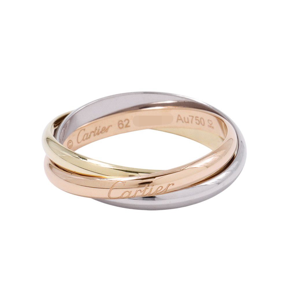 最大60％OFF！ カルティエ リング トリニティ クラシックモデル MM K18YG K18PG K18WG リングサイズ62 B4234200 ジュエリー 指輪