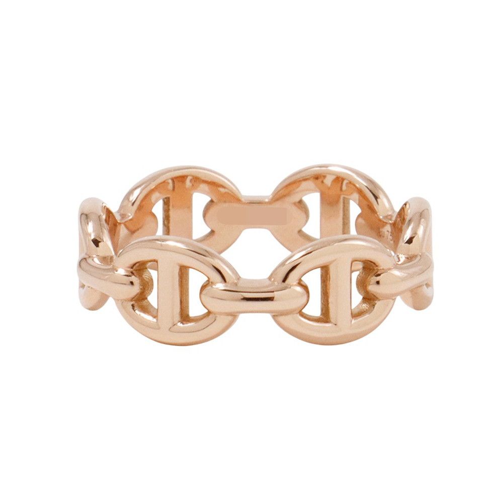 エルメス リング シェーヌダンクル アンシェネPM Enchainee K18PGピンクゴールド リングサイズ48 HERMES ジュエリー