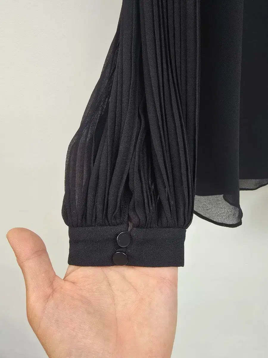  モジョエスピン プリーツ バルーンスリーブ ブラウスTシャツ 長袖 シャツ ブラウス