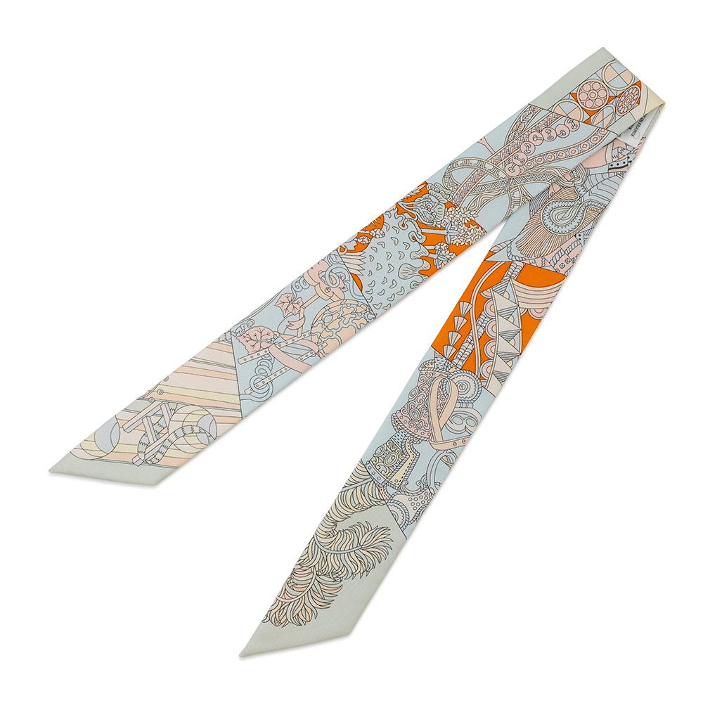 エルメス スカーフ ツイリー 杖傘と決闘 De l Ombrelle aux Duels Vieux HERMES シルクツイル 2021秋冬