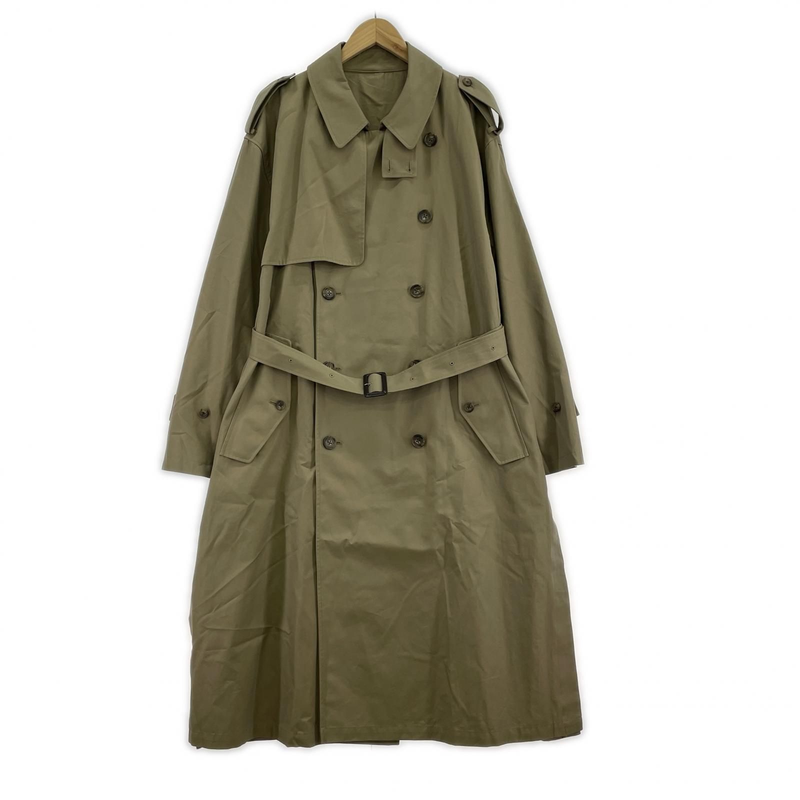 stein OVERSIZED OVERLAPED TRENCH COAT M ベージュ
