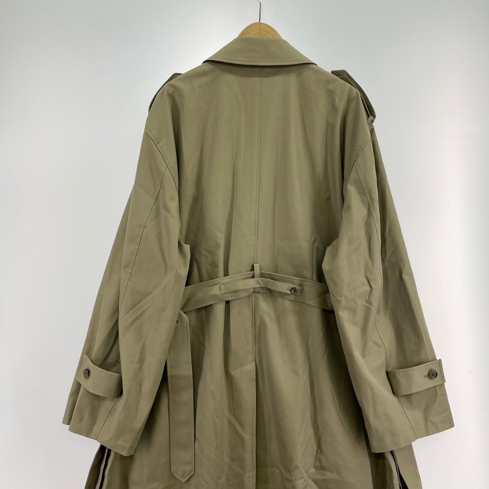 stein OVERSIZED OVERLAPED TRENCH COAT M ベージュ