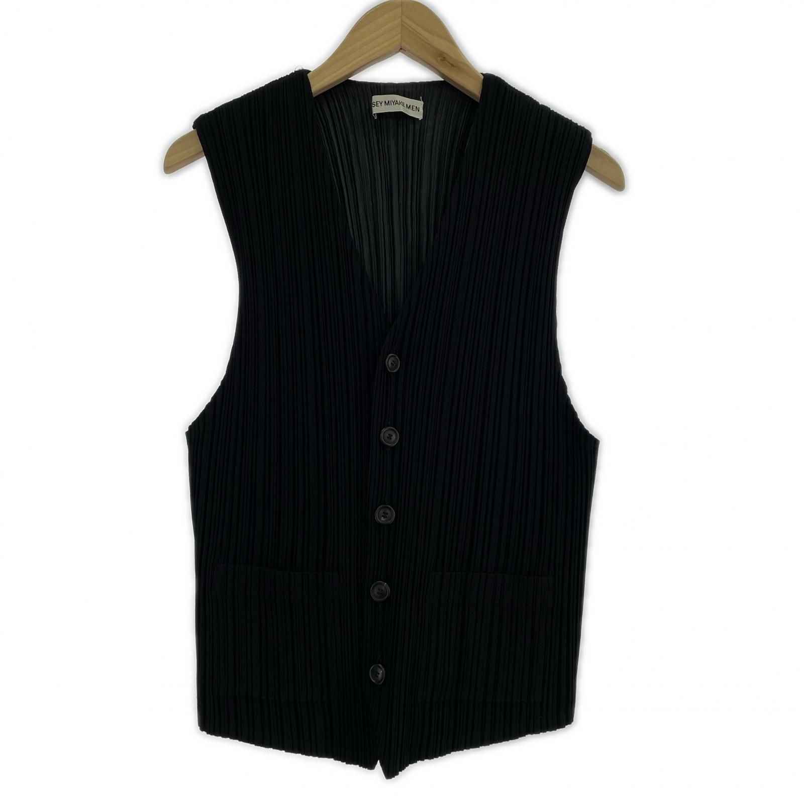 ISSEY MIYAKE 99s プリーツベスト ブラック
