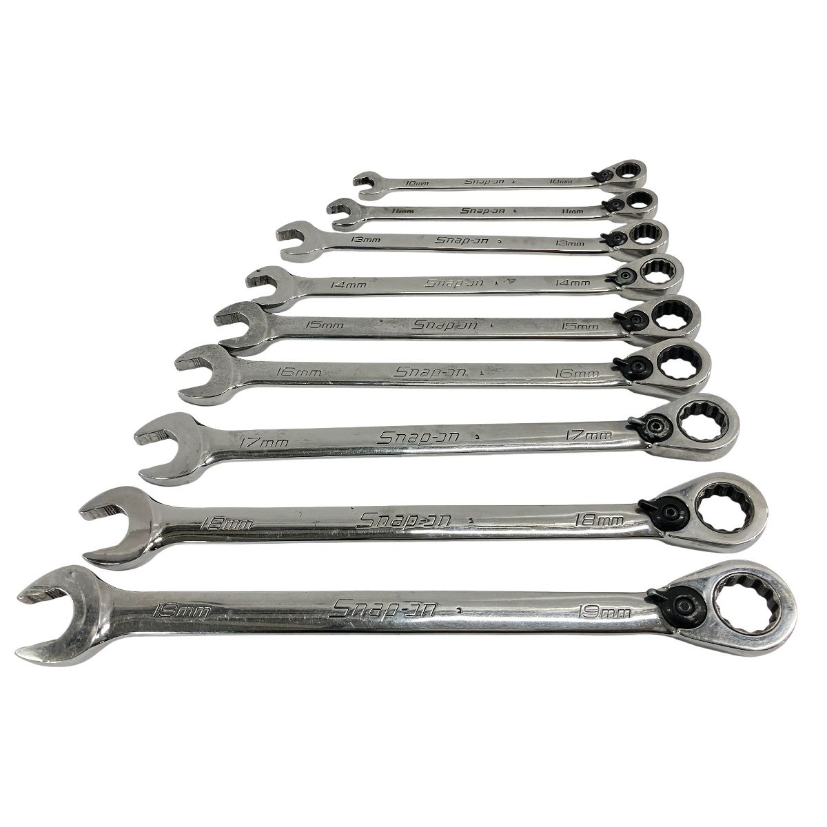 Snap on SOEXRM ラチャットコンビネーションレンチ 10 19 mm 9点セット 12 工具 用品 スナップオン