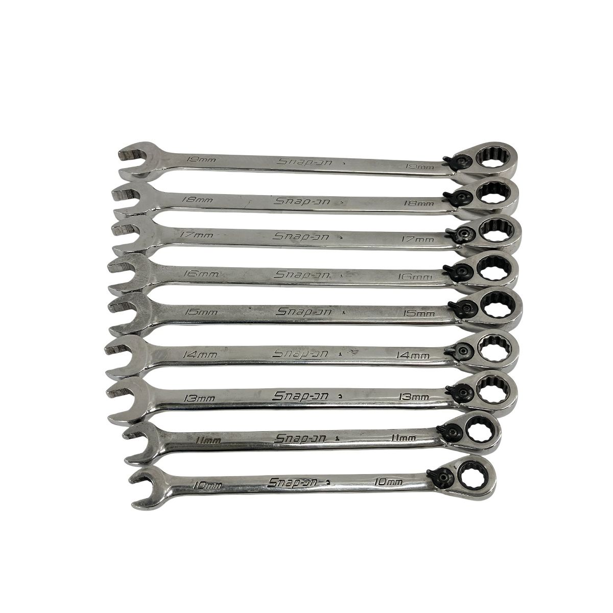 Snap-on SOEXRM ラチャットコンビネーションレンチ 10-19mm 9点セット 12mm 工具 用品 スナップオン W10589049