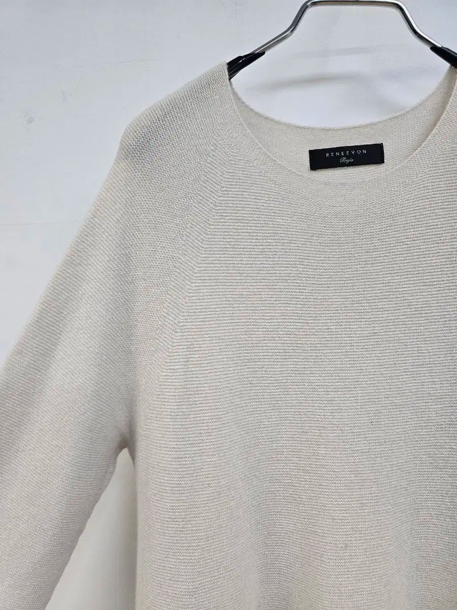  RENEEVON レニボン カシミア 袖レース ギャザーニット 長袖 ニット セーター