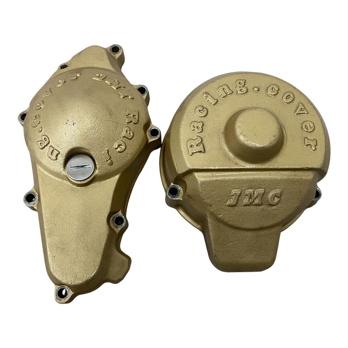 JMC CBX400F レーシングカバー左右セット ゴールド バイク パーツ M10592417