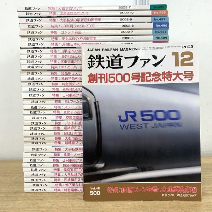 □01)【1点限り!】鉄道ファン 2000・2001・2002年 まとめ売り約30冊