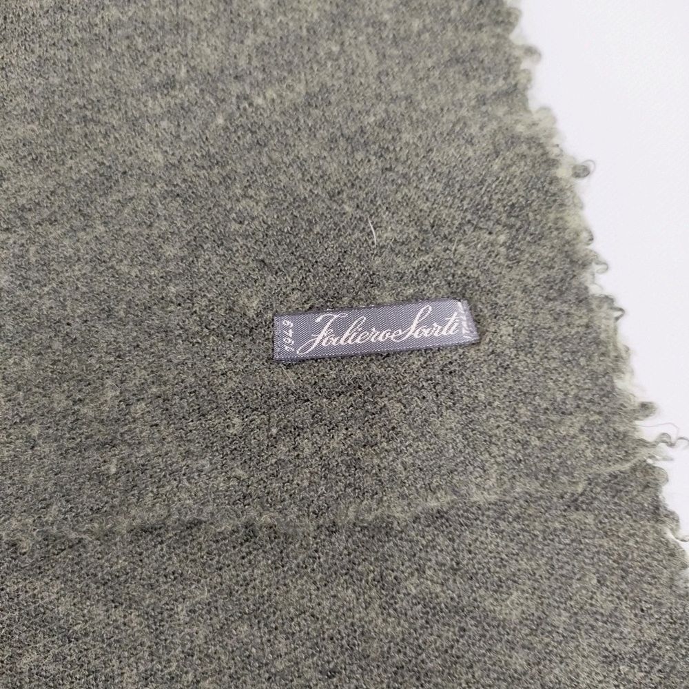 Faliero Sarti カシミヤシルク 大判 無地 マフラー ストール グリーン