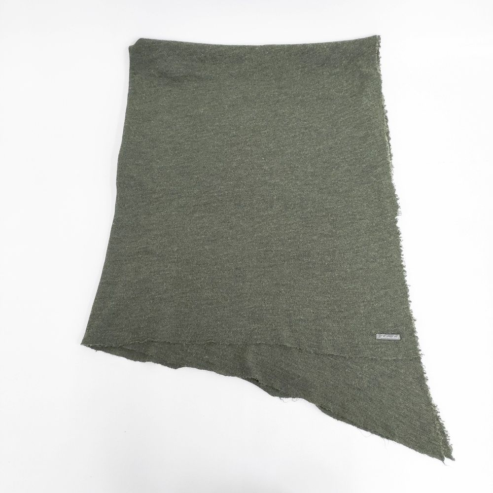 Faliero Sarti カシミヤシルク 大判 無地 マフラー ストール グリーン