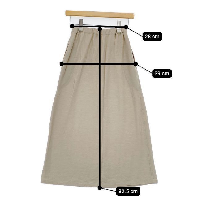 JURGEN LEHL J0151US031 ウール ロングスカート ベージュ レディース