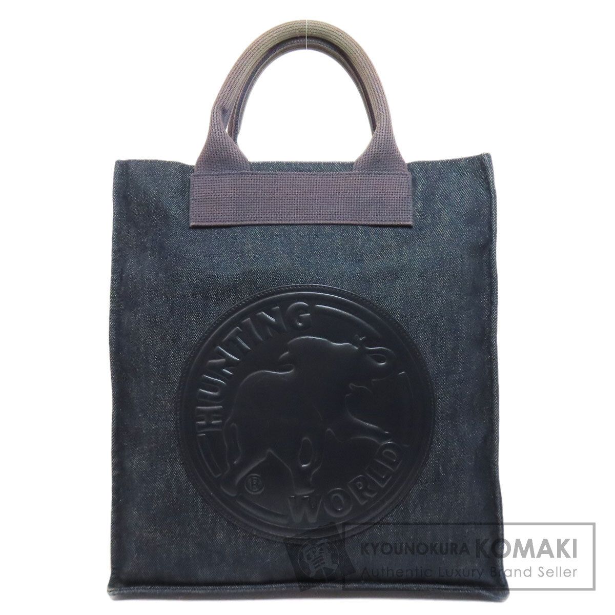 HUNTING WORLD ハンティングワールド ロゴ トートバッグ デニム レディース