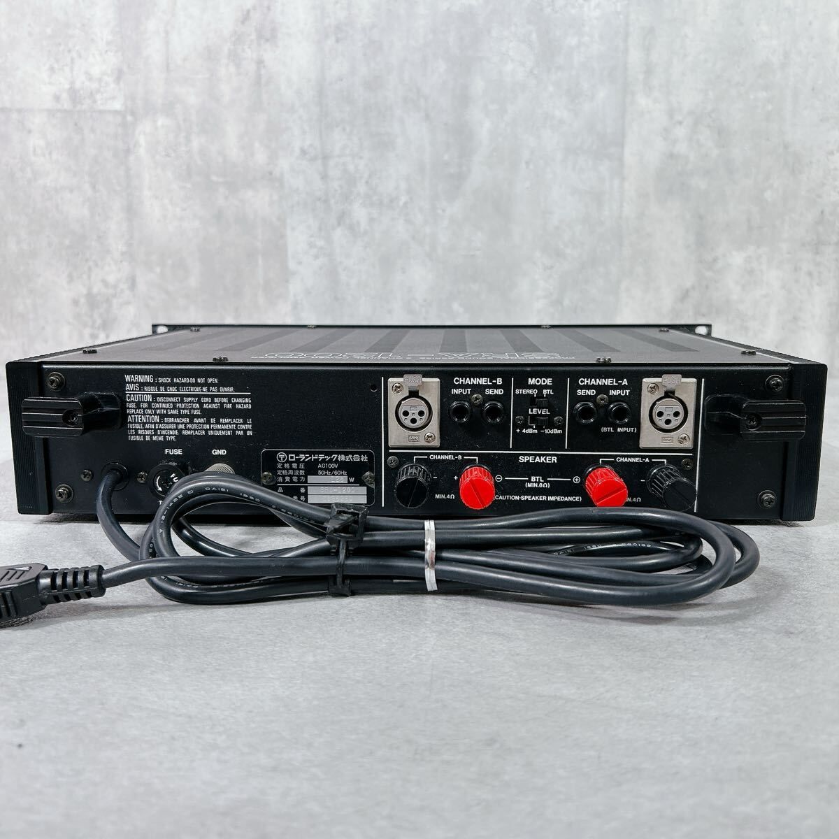 V119 ローランド パワーアンプ SRA-1200 業務用 PA機器 音響機器 V119 ローランド Roland パワーアンプ SRA-1200 業務用 PA機器 音響