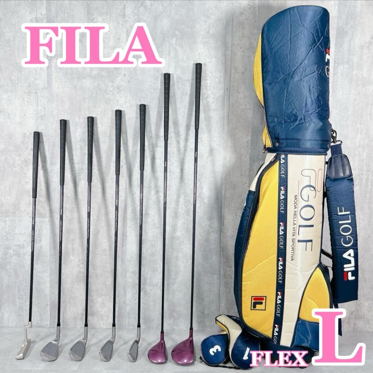 V136 FILA フィラ レディース ゴルフ クラブ ハーフ セット