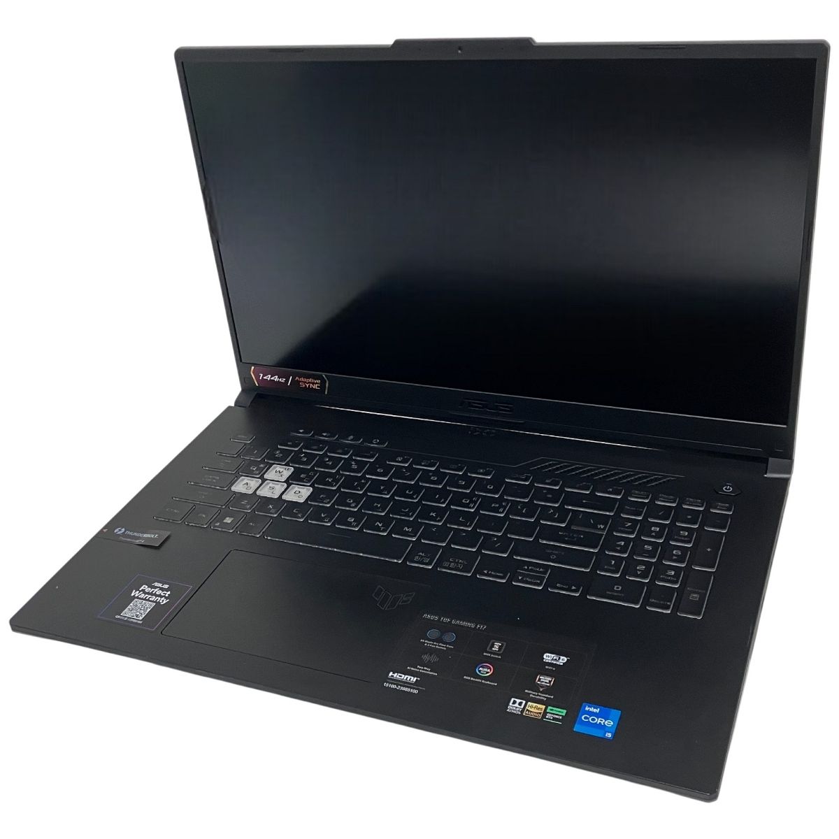 ASUS TUF Gaming F17 FX707ZC4 ノートPC 12th Gen i5-12500H 16GB SSD 512GB RTX 3050 Laptop GPU win11 F10541018