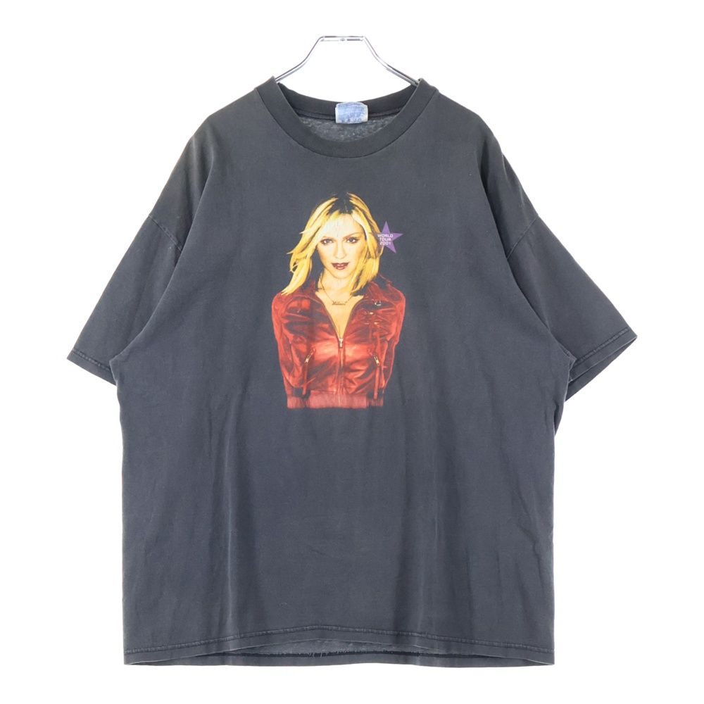 VINTAGE ヴィンテージ 00s MADONNA 2001 WORLD TOUR マドンナ ツアー クルーネック 半袖Tシャツ ブラック