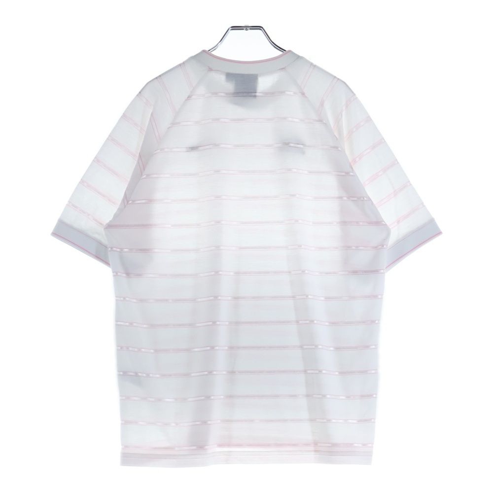SUPREME シュプリーム 25SSxUMBRO Stripe Soccer Jersey アンブロ ストライプサッカージャージ 半袖Tシャツカットソー ホワイト ピンク