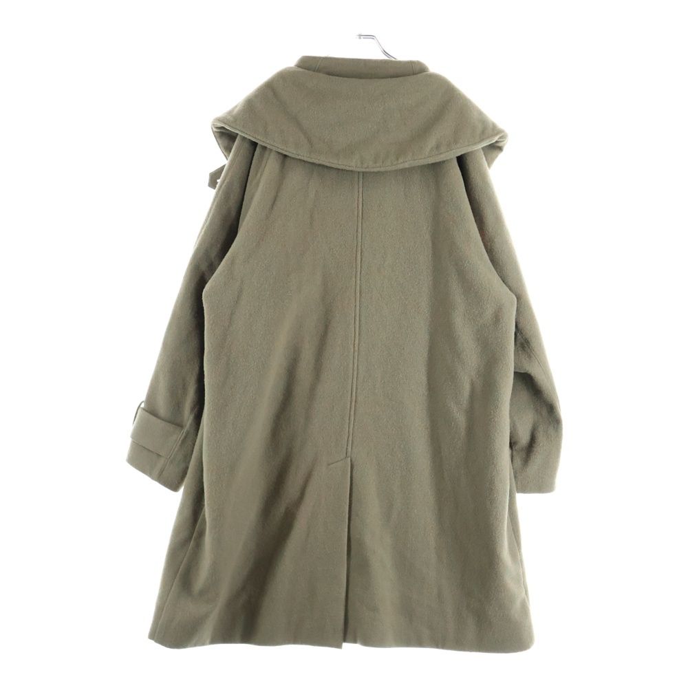PHINGERIN フィンガリン 20AW 比翼ボタン 変形 ウールロングコート カーキ PD-202-JK-051