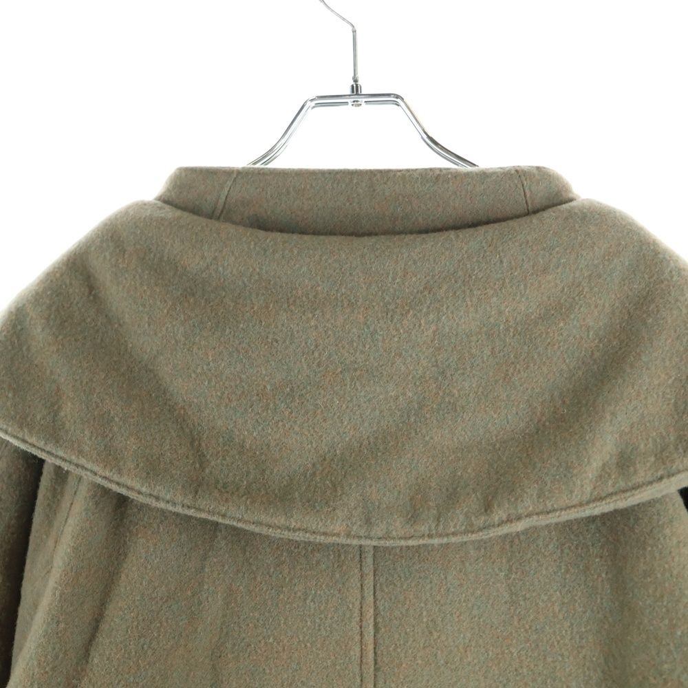 PHINGERIN フィンガリン 20AW 比翼ボタン 変形 ウールロングコート カーキ PD-202-JK-051 KANDAIZUMI_COM