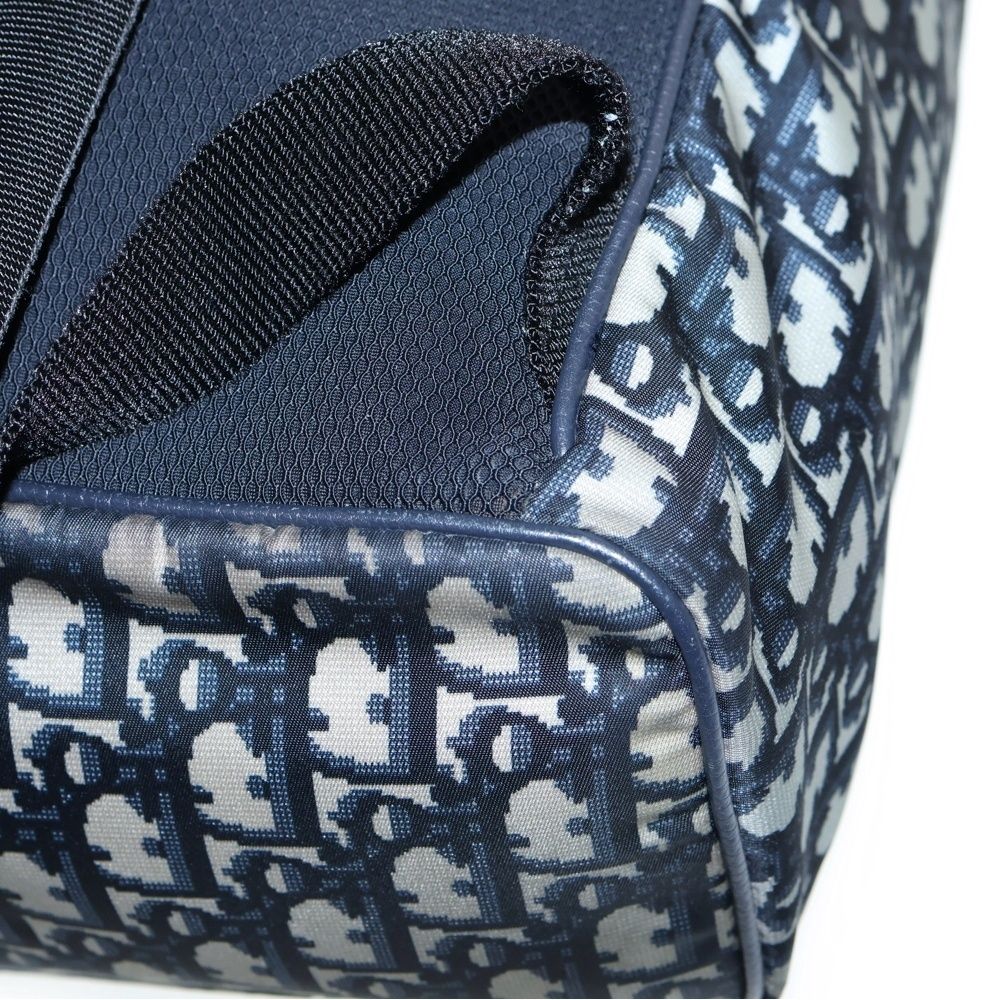 Christian Dior クリスチャンディオール オブリーク ビーモーション リュック バックパック ネイビー レザー×キャンバス