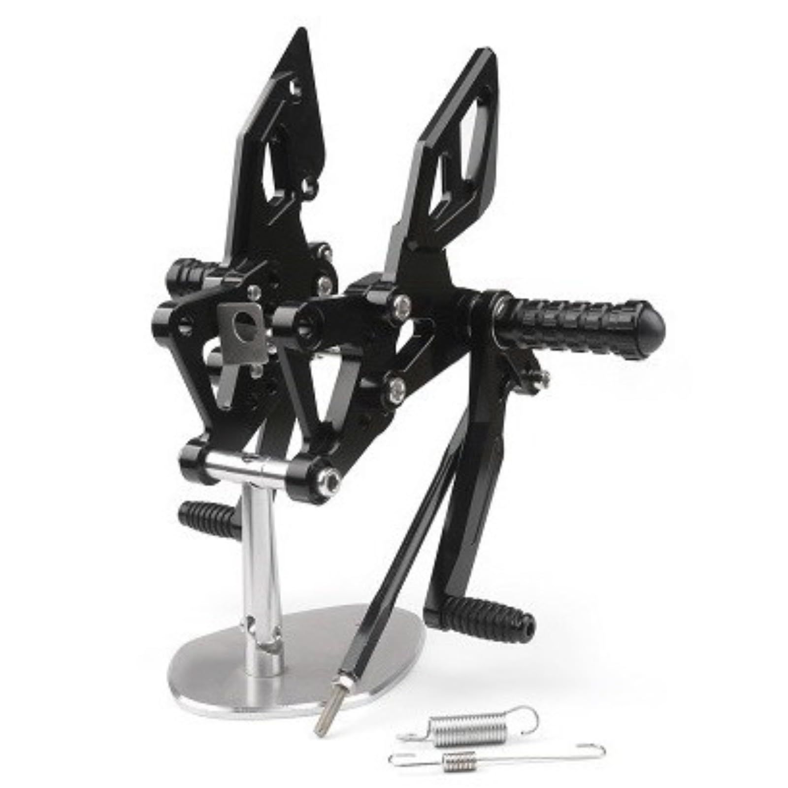 Bruce - Shark ブルース サメ バイク用バックステップ バックステップキット 調整 フットペダル 取り付け簡単 CNC 6061-T6アルミニウム 適用ヤマハ YZF R25 2014-2016|YZF R3 2015-2020|MT-0