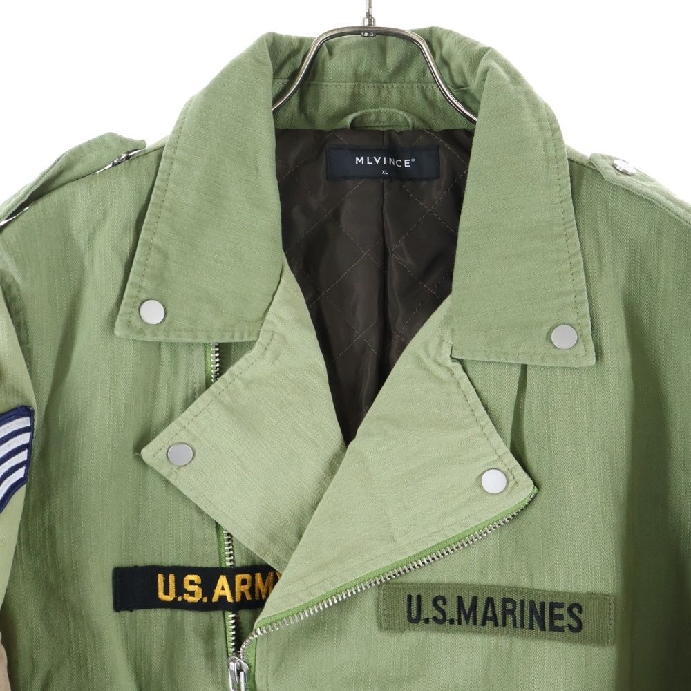 MLVINCE (メルヴィンス) ワッペン コットン ミリタリー ダブル  