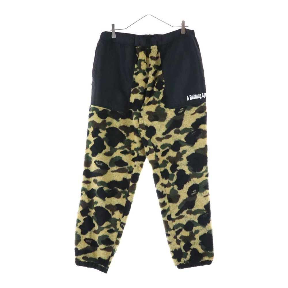 A BATHING APE アベイシングエイプ CAMO FLEECE PANTS 001PTC801001X カモ柄フリースパンツ マルチ