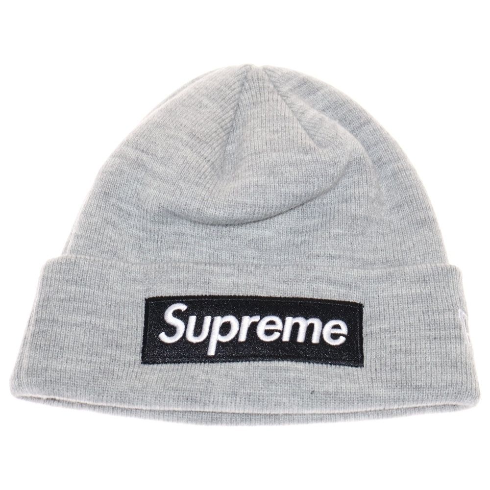 SUPREME シュプリーム 22AW New Era Box Logo Beanie ニューエラ ボックスロゴ ビーニー ニット帽 グレー