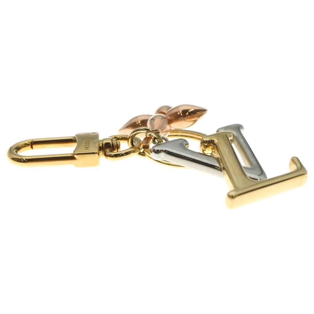 Louis ルイヴィトン キーホルダー(チャーム) ゴールド×シルバー 金属