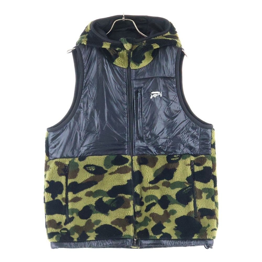 A BATHING APE アベイシングエイプ BOA FLEECE VEST 001LJ0701131X ボアフリースベスト マルチ