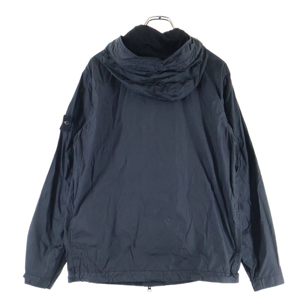 STONE ISLAND ストーンアイランド GARMENT DYED CRINKLE REPS NY 781540522 ガーメントダイ ナイロン フルジップアップジャケット ブルゾン フーディー ブラック