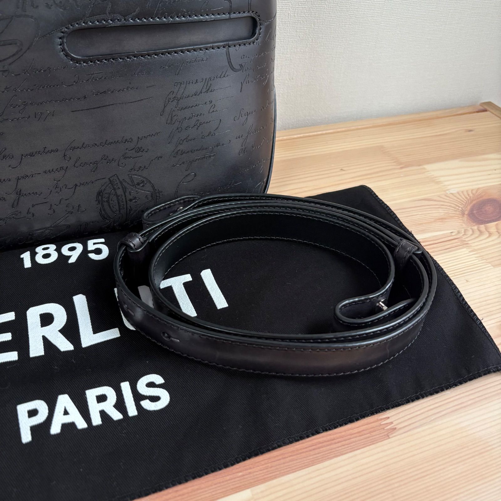 極美 Berluti ベルルッティ トゥジュールXS スクリットレザー