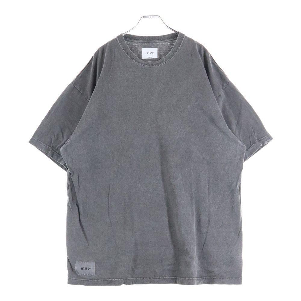 WTAPS 23AW SS TEE チャコールグレー232ATDT-CSM WTAPS (ダブルタップス) 23AW SS TEE ウォッシュ加工 半袖Tシャツ